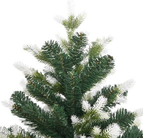 csuklópántos műkarácsonyfa hóval 210 cm