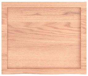 világosbarna kezelt tömör tölgyfa fali polc 60x50x(2-4) cm