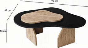 Melted - Black, Sapphire Oak