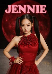 Poszter 50x70 cm Jennie K-pop ikon Blackpink