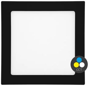 Ecolite LED-WSQ-CCT/25W/CR- LED Beépíthető lámpa RAFA LED/25W/230V IP44 fekete