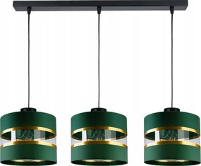 Függőlámpa Túlnyúló mennyezeti csillár Lámpabúra Zöld 3xE27