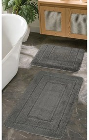Antracitszürke fürdőszobai kilépő szett 2 db-os 50x80 cm Cerceve – Foutastic