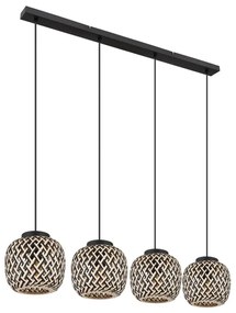 Globo 15766-4H - Csillár zsinóron COLLY 4xE27/15W/230V