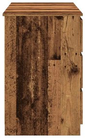 antik fa színű szerelt fa íróasztal 140 x 50 x 77 cm