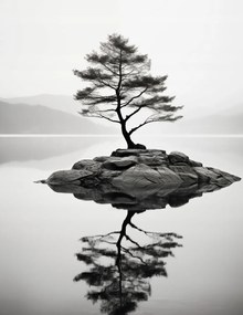 Poszter 50x65cm Magányos fa