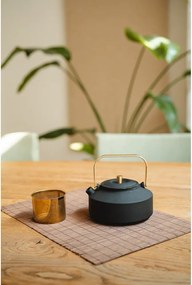 Fekete öntöttvas teáskanna szűrővel 1 l Shangdong – Bredemeijer