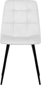 Étkezőszék, fehér, bársony szövet, DCL-X7015 WT2