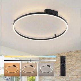 Brilagi - LED Fényerőszabályozható lámpatest PORTOFINO LED/60W/230V átm. 80 cm fekete + távirányító