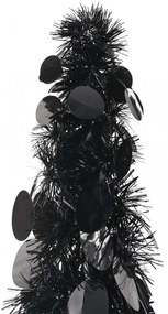 fekete pop-up PET műkarácsonyfa 120 cm