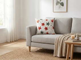 Mikroszálas párnahuzat COLORFUL STARS 45x45 cm, színes
