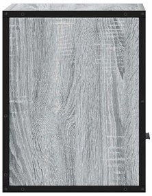 2 db szürke sonoma színű fali éjjeliszekrény 40 x 31 x 39,5 cm