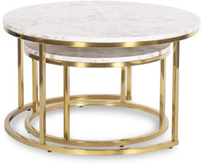 Dohányzóasztal szett Márvány színben. OLIS MAX