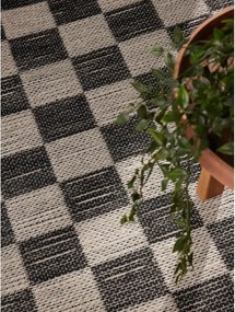 Fekete-krémszínű kétoldalas-kézi szövésű jutakeverék szőnyeg 120x170 cm Rex – Hanse Home