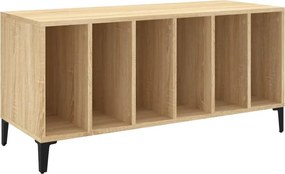vidaXL sonoma tölgy színű szerelt fa hanglemezszekrény 100x38x48 cm