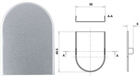 Otlav pánttakaró 3D rejtett 30x120 F1 IN300-hoz