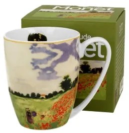 Porcelán bögre 360ml dobozban Monet Pipacsmező