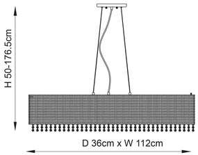 Endon 81979 - GALINA drótkábelre függesztett kristály csillár, 8xG9/25W/230V, fényes króm