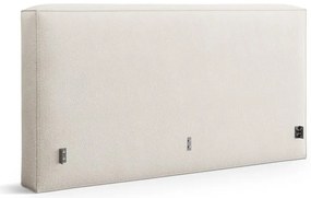 Krémszínű kárpitozott ágytámla 249x100 cm Olivia – Micadoni