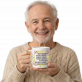 Kávéscsésze Nagypapának Ajándék Nagypapa Napjára Kerámia Fehér 330 ml