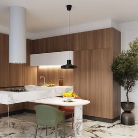 Sollux SL.1703 - Csillár zsinóron BILO 1xE27/15W/230V átm. 35 cm fekete