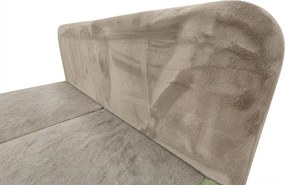 Kárpitozott boxspring ágy FORENA 90x200 cm bézs Matrac: Bonell rugós matrac