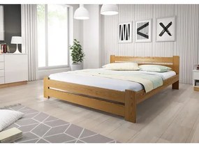 Emelt szilárd ágy ágyráccsal, 180x200 cm Égerfa