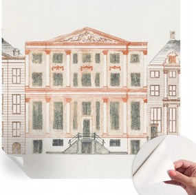 Dekoratív öntapadós fotótapéta irodába Klasszikus épületek 250x250 cm