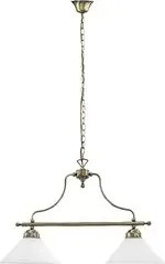 Rabalux csillár e27 2x60w bronz/fehér marian
