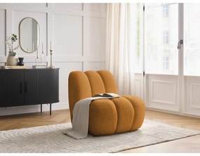 Mustársárga buklé fotel Janissaire – Bobochic Paris