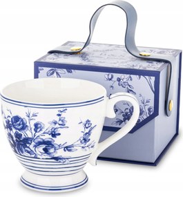 Jumbo Porcelán Bögre 380 ml Virágok Elegáns Ajándékdoboz