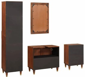 Fürdőszobai bútorok fiókkal ajtóval 4 pcs 38 x 33 x 160 cm