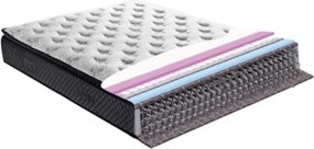 Boxspring ágy 160x200, világosbarna, GOLDBIA