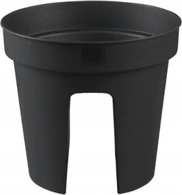 Kerek balkon kaspó PreZero Parkside, Ø 28 x 25 cm, antracit