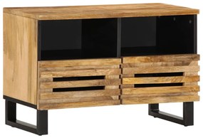 tömör nyers mangófa TV-szekrény 70 x 34 x 46 cm