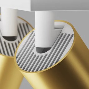 Maytoni C051CL-U-2WMG - Spotlámpa FOCUS 2xGU10/10W/230V arany/fehér