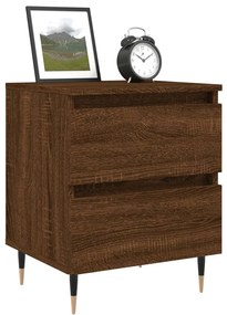 2 db barna tölgyszínű éjjeliszekrény 40 x 35 x 50 cm