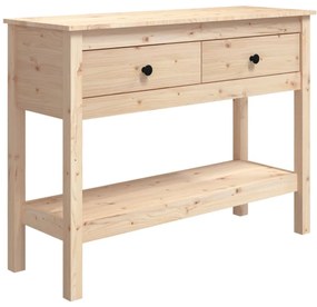 tömör fenyőfa tálalóasztal 100 x 35 x 75 cm