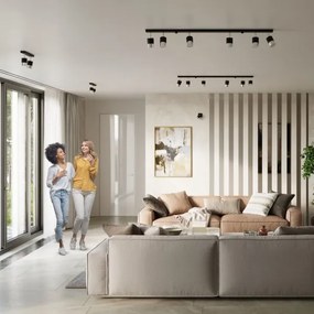 Sollux SL.1065 - Spotlámpa NERO 2xGU10/40W/230V fekete/fényes króm