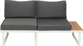 Furnigo Kerti fém szett Malaga - fehér/antracit párnákkal