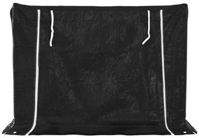 Tűzifa állvány esővédővel 151x60,5x110,5 cm horganyzott acél