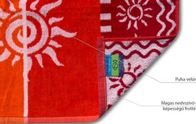 Stromboli narancs strandtörölköző