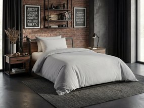 Pamut ágynemű CALMORA világosszürke Ágyneműhuzat mérete: 2 db 70 x 90 cm | 200 x 220 cm