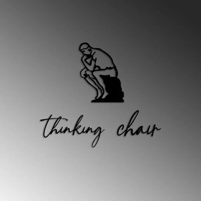 Thinking fém faldekoráció, 20×28 cm