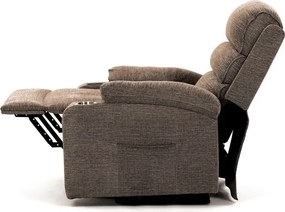 Elektromos TV és Relaxfotel Barna Szörvet Kárpittal. TV-S8348 CRM2