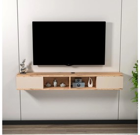 TV asztal/szekrény Mayaren (atlanti fenyő + bézs). 1107662