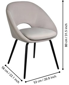 Eglo 424121 - Étkezőszék GUAGUA 80x56 cm szürke