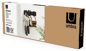Fekete műanyag fali fogas Sticks – Umbra