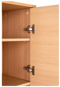 Natúr színű szekrény tölgyfa dekorral 80x130 cm Kyoto – House Nordic