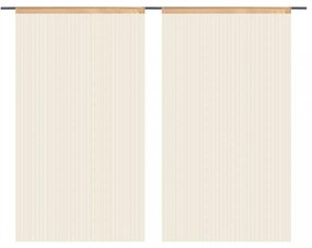 2 db bézs zsinórfüggöny 140 x 250 cm